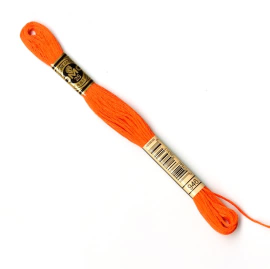 Dmc 6 Strand Embroidery Floss, Orange