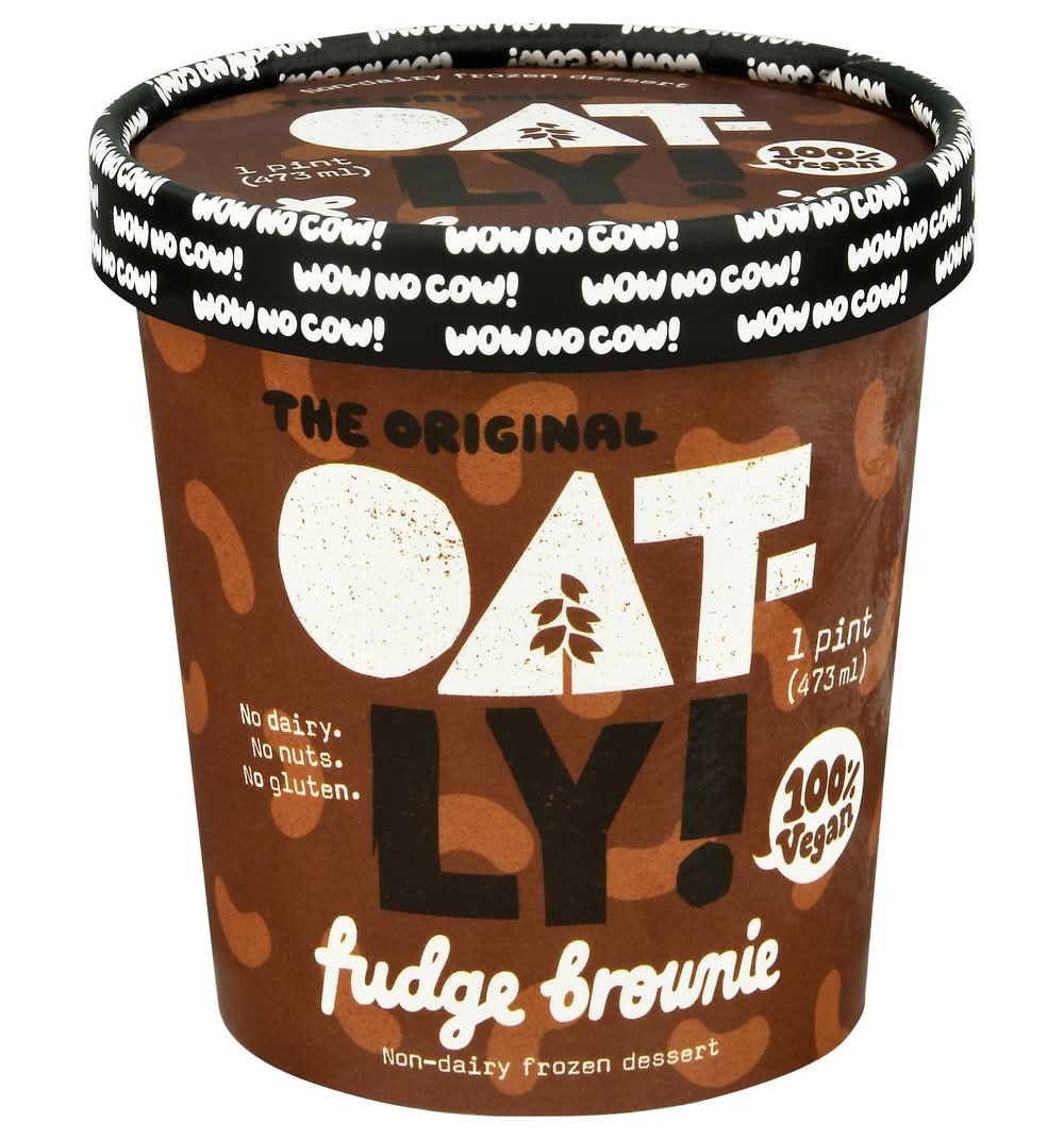 Oatly! Non Dairy Frozen Dessert, Fudge Brownie (1 pint)