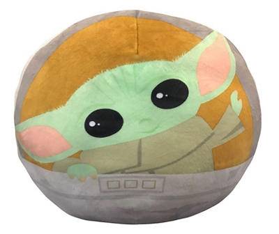 Star Wars The Mandalorian the Child Carriage Round Cloud Pillow