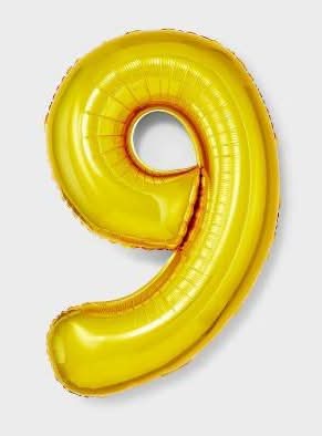 Spritz Number 9 Foil Party Balloon