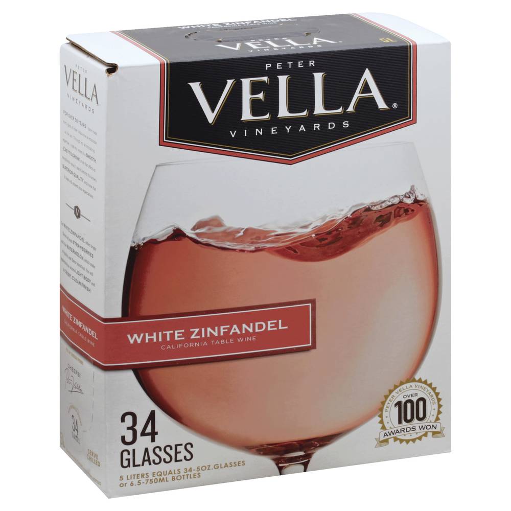 Peter Vella California White Zinfadel Wine (5 L)