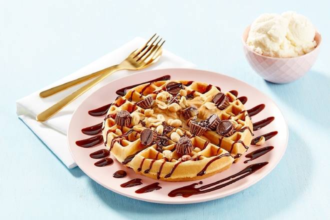 PB & Chocolate Concoction Waffle 
