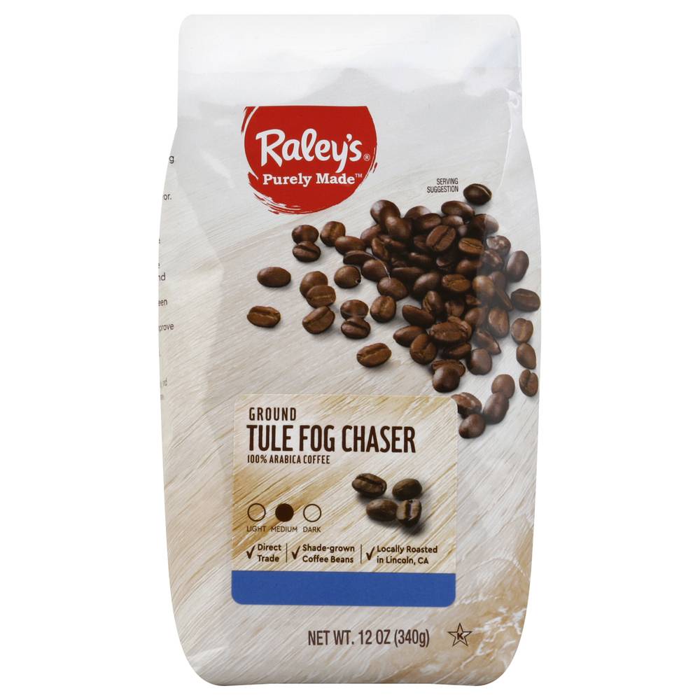 Raley's Purely Made Ground Medium Tule Fog Chaser Coffee Delivery Near Me |  Order Online | Uber Eats