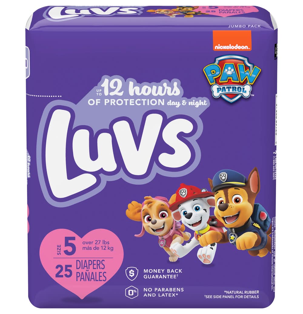 Luvs Triple Leakguards Baby Diapers, Stage 5 (25 ct)