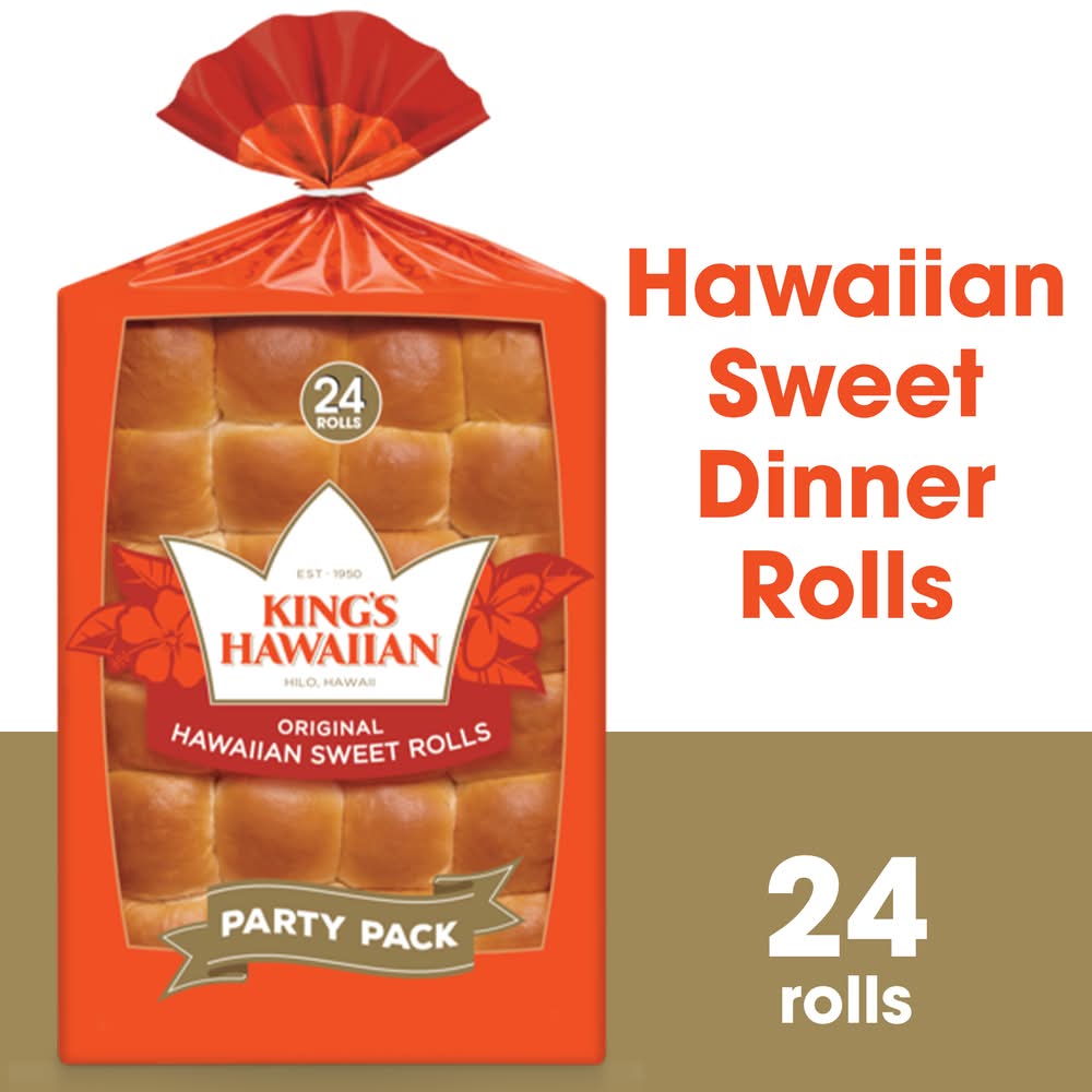 King's Hawaiian Original Hawaiian Sweet Dinner Rolls (24 oz, 24 ct)