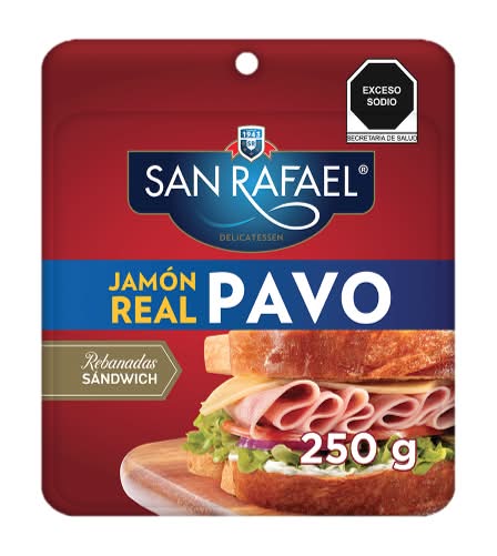 San Rafael · Jamón real de pavo rebanado (250 g)