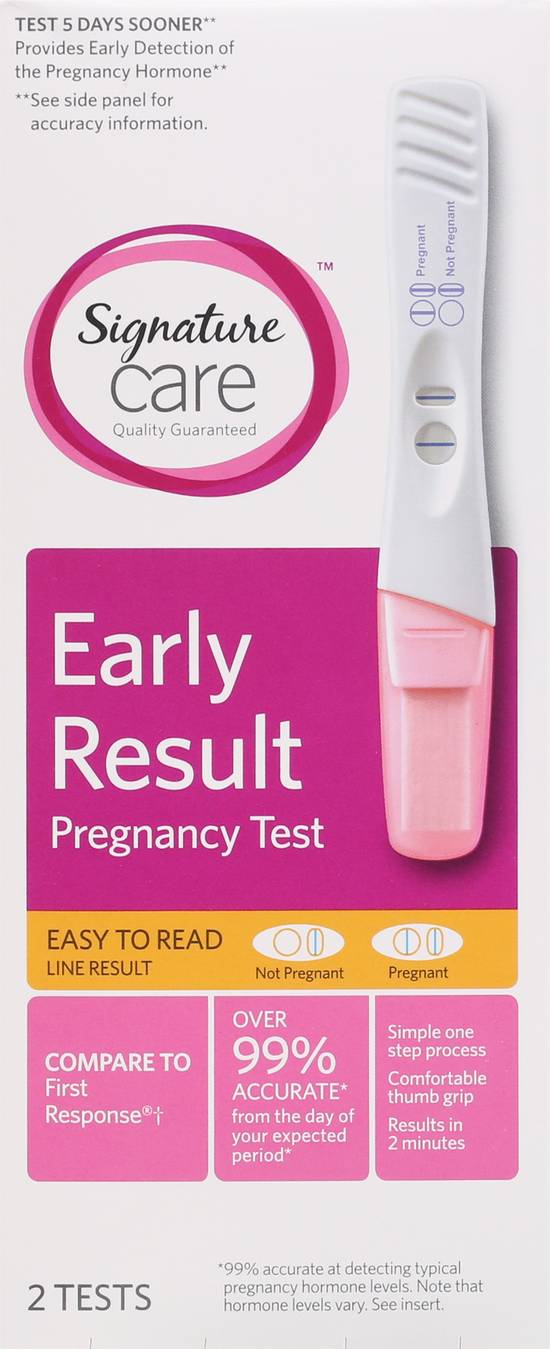 Signature Care Early Result Pregnancy Test