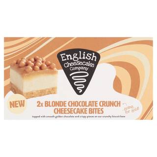 English Cheesecake Company Blonde Chocolate Crunch Cheesecake Bites 2 x 34g (68g)
