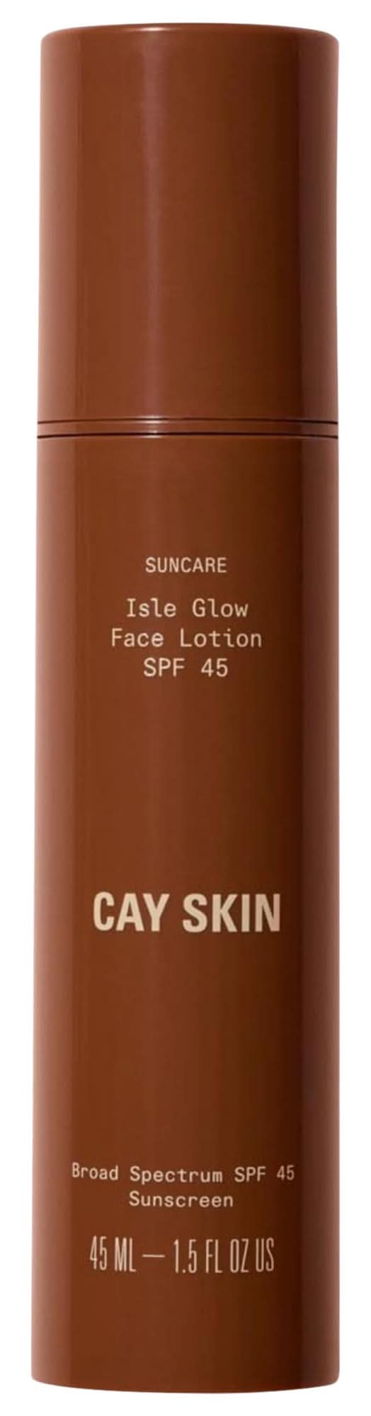 Cay Skin Isle Glow Face Sunscreen Moisturizer SPF 45 with Sea Moss and Niacinamide 1.5 oz / 45 mL