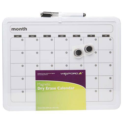 Wexford Dry Erase Calendar 11 x 14 Inch - 1.0 ea
