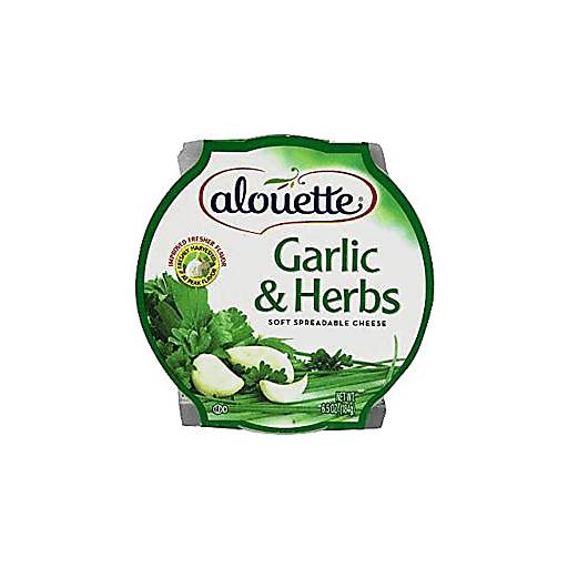 Order Alouette Garlic & Herb Spread 6.5oz food online from Everyday Needs By Gopuff store, Fairfield on bringmethat.com