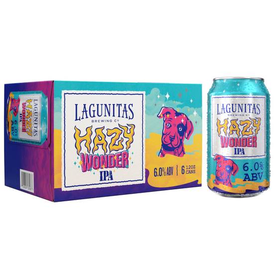 Lagunitas Hazy Wonder Ipa Beer (6 ct, 12 fl oz)
