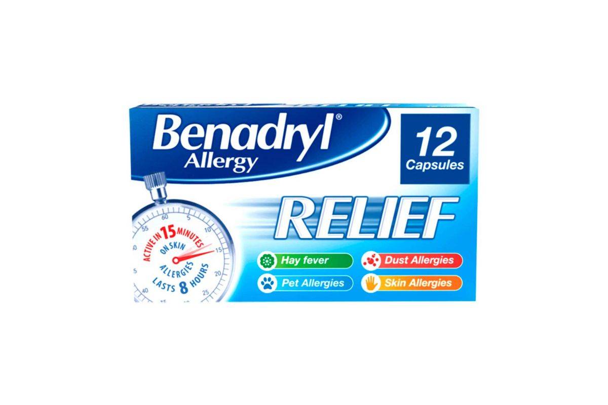 Benadryl Allergy Relief Capsules 12s