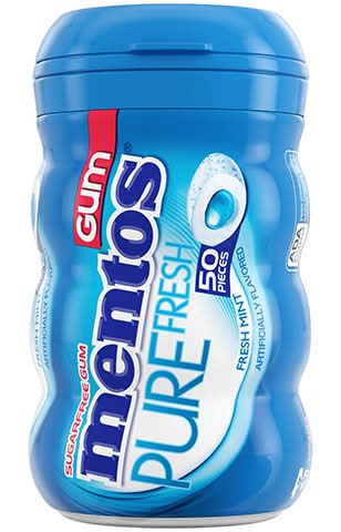 Mentos Pure Fresh Mint Gum 50 Count
