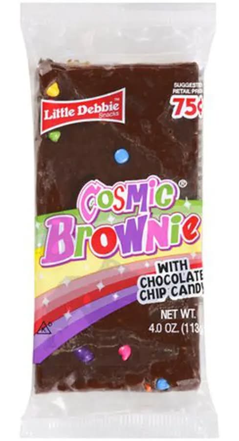 Little Debbie Cosmic Brownie with Chocolate Chip Candy