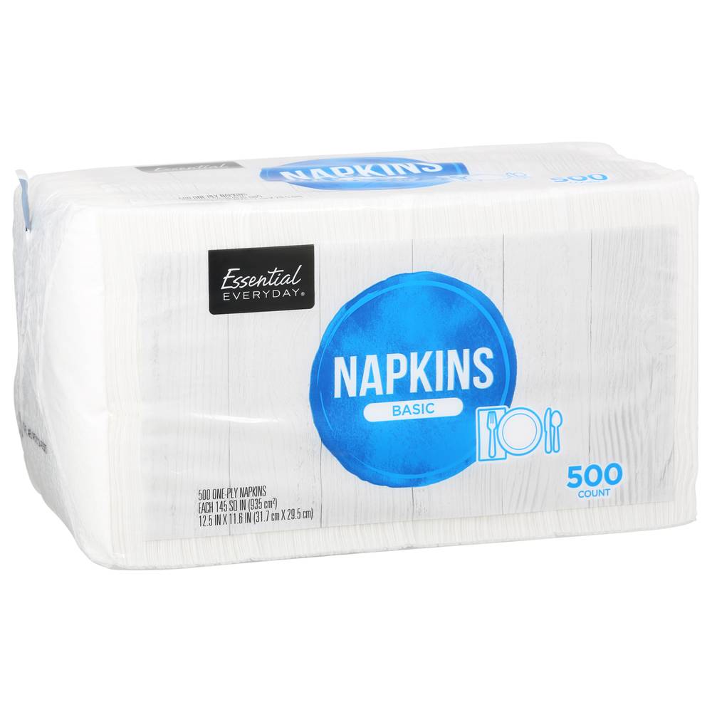 Essential Everyday Basic One-Ply Napkins (500 ct)