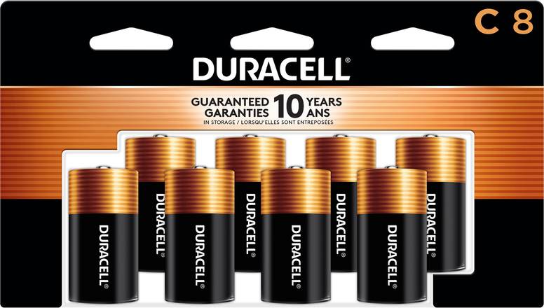 Duracell Coppertop C Alkaline Batteries (8 ct)