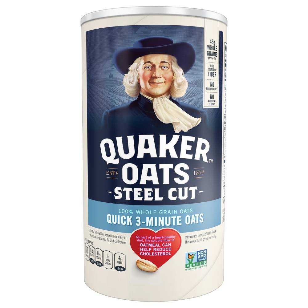 Quaker Oats Quick 3-minute Steel Cut Oats (25 oz)