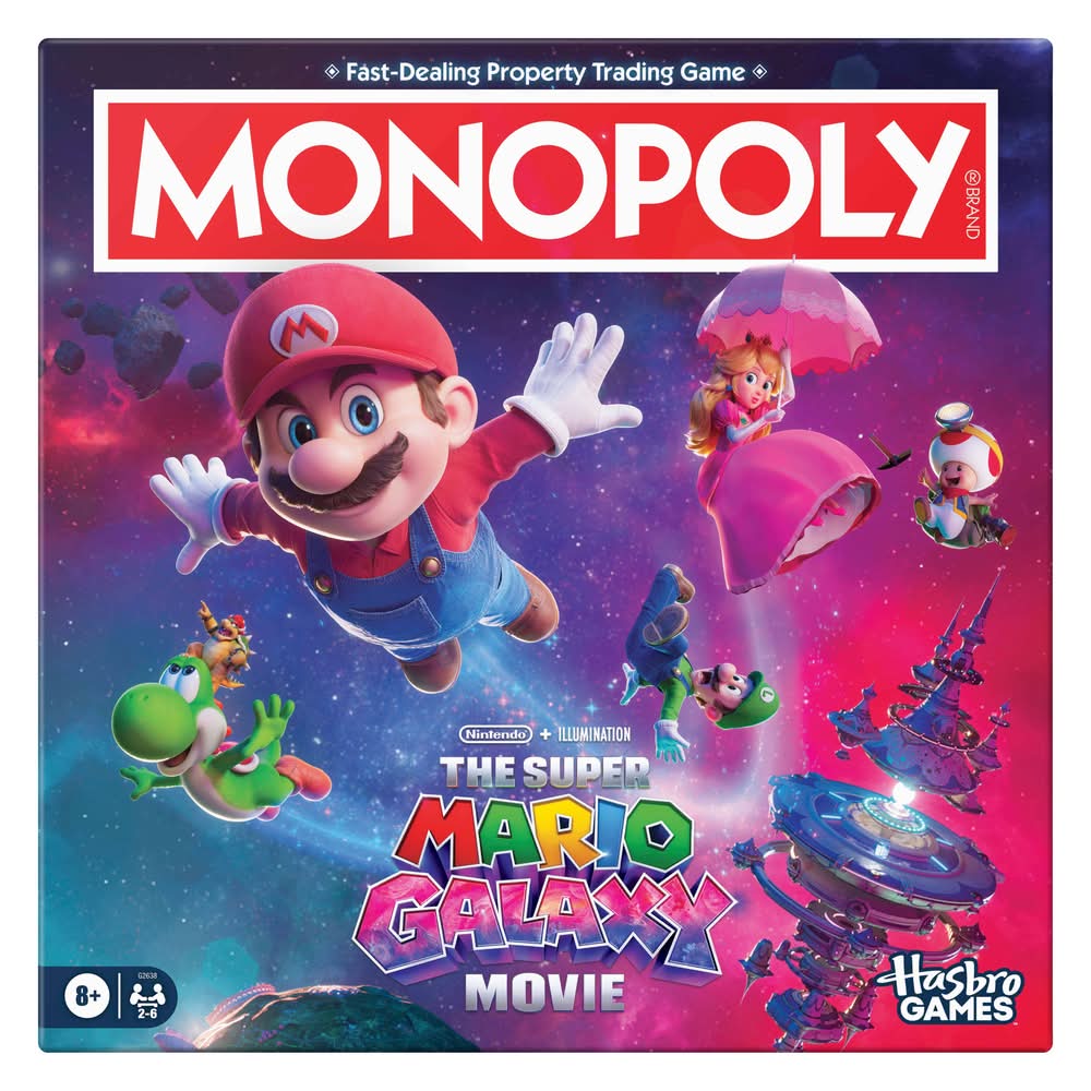 Monopoly The Super Mario Galaxy Movie Edition Board Game, 8+ Years