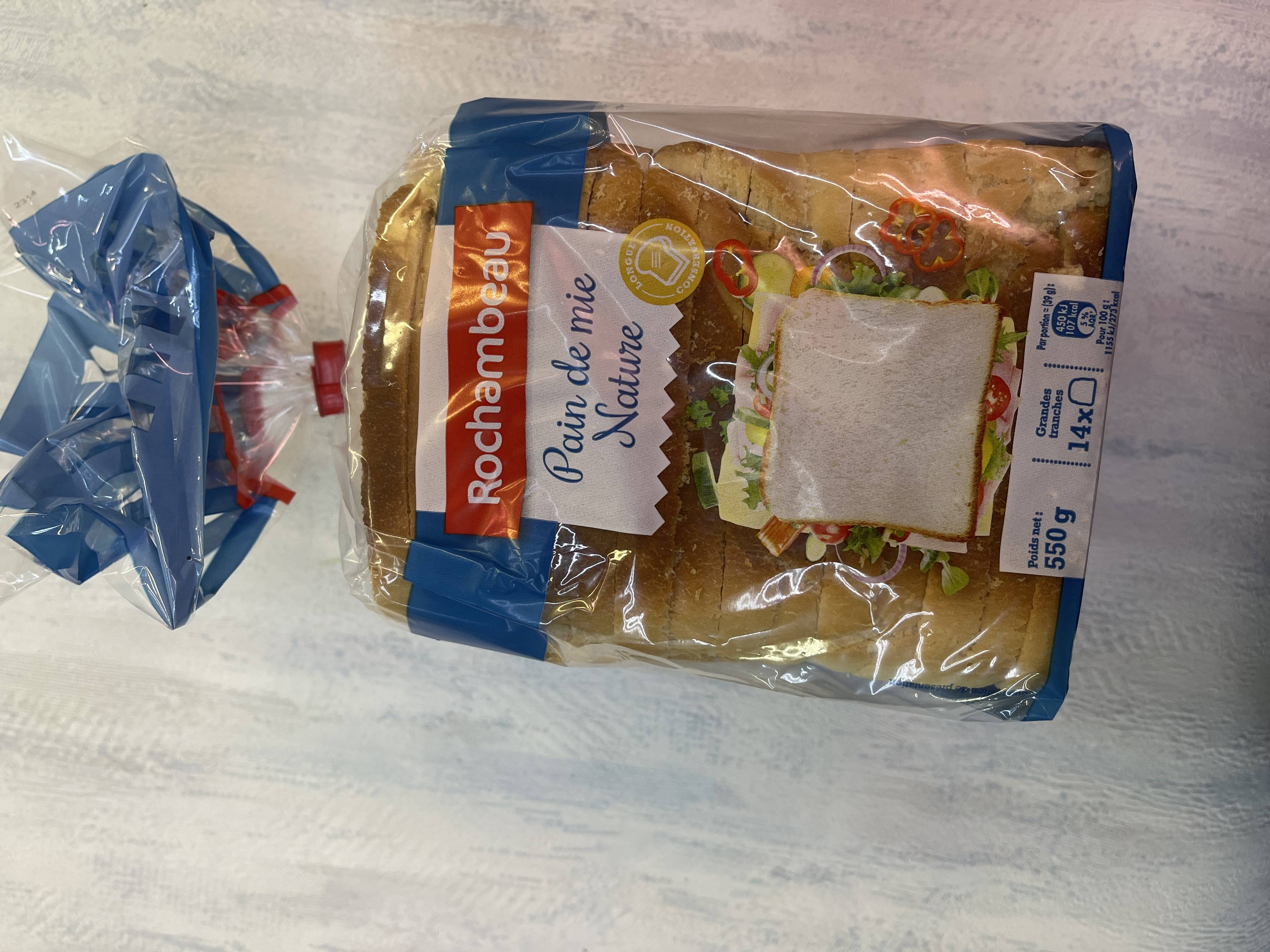Pain de mie nature 550G