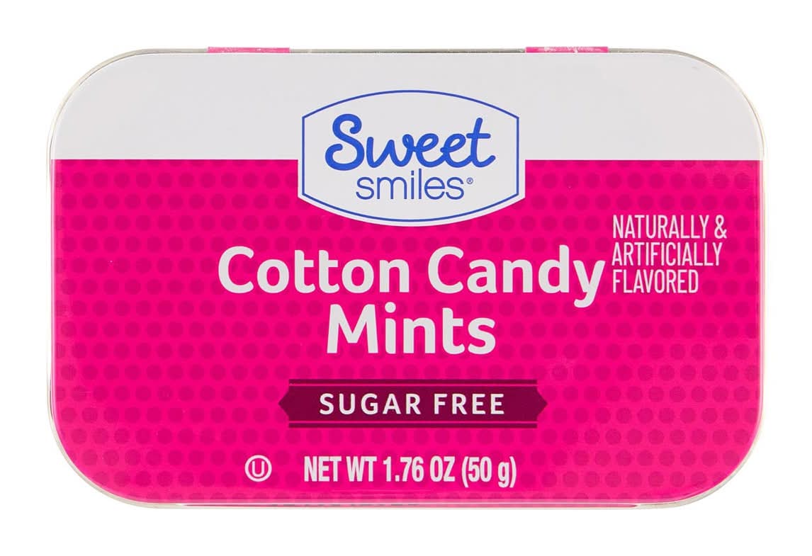 Sweet Smiles Sugar Free Cotton Candy Mints (1.76 oz)