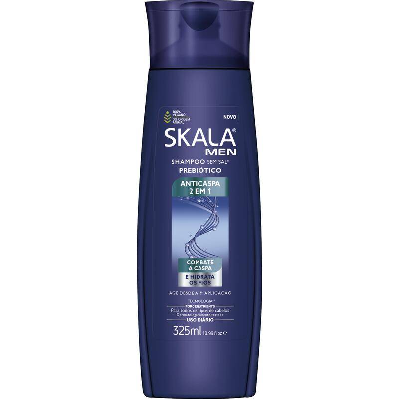 Skala shampoo masculino anticaspa 2 em 1 (325ml)