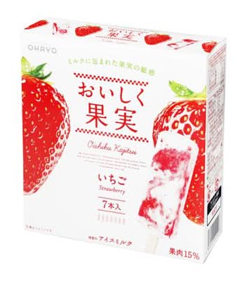 おいしく果実 アイスミルク - いちご (40mL x 7)