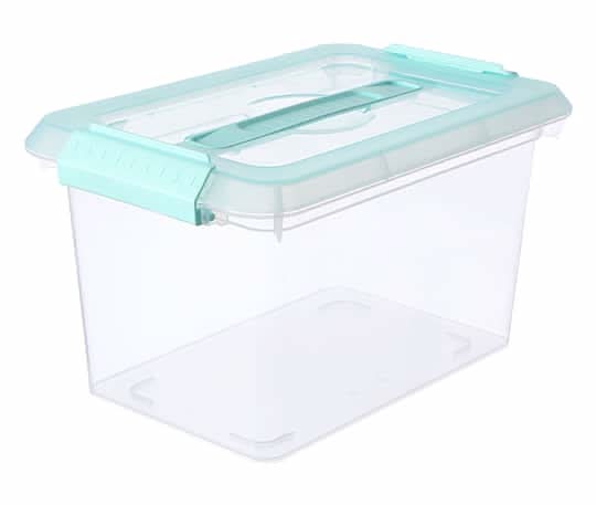 Simply Tidy Storage Bin With Lid, Mint