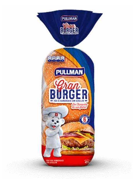 Plusvita pão de hambúrguer grand burger (420g)
