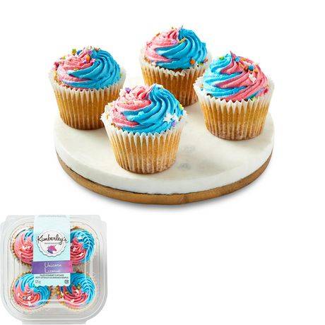 Kimberley's Bakeshoppe Unicorn Filled Gourmet Cupcakes (325 g, 4 ct)