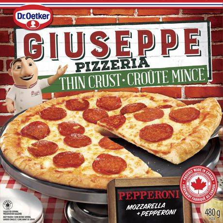 Dr. Oetker Giuseppe Pizzeria Thin Crust Pepperoni Pizza (480 g)
