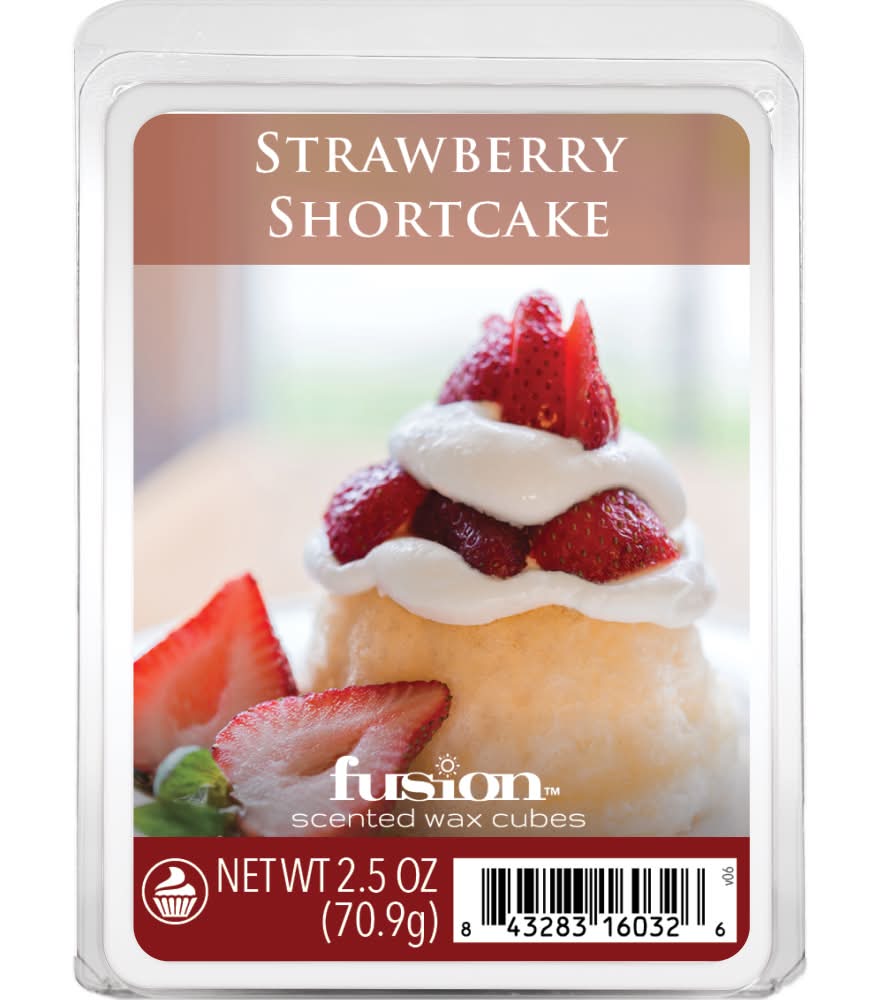 Fusion Scented Wax Cubes, Strawberry Shortcake, 6 pack / 2.5 ounces (2.5 oz, 6 ct)
