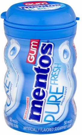 Mentos Pure Fresh Mint Gum 50 Count