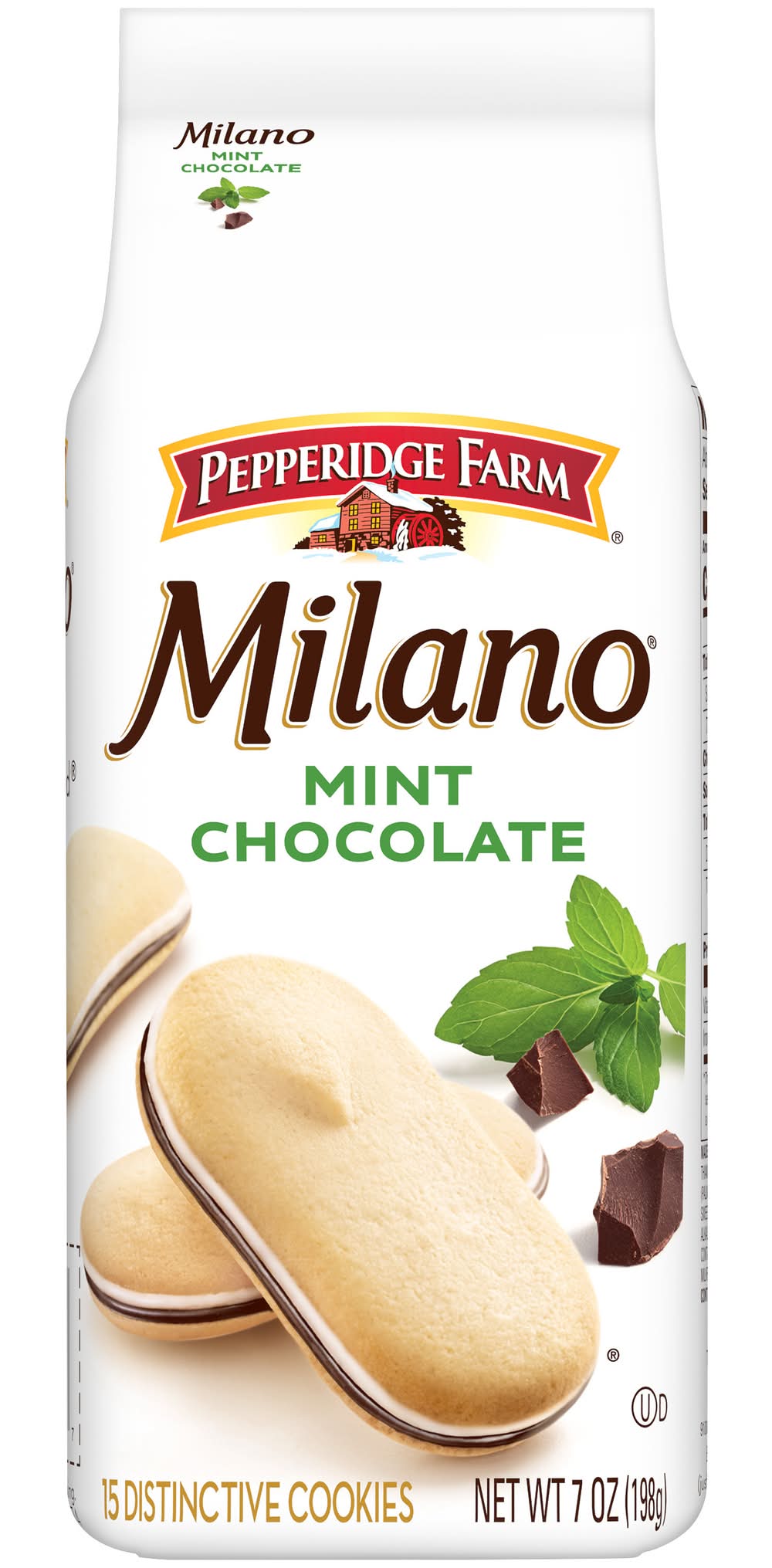 Pepperidge Farm Milano Distinctive Cookies, Mint Chocolate (7 oz, 15 ct)