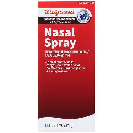 Walgreens Wal-Four Phenylephrine Hydrochloride Nasal Spray