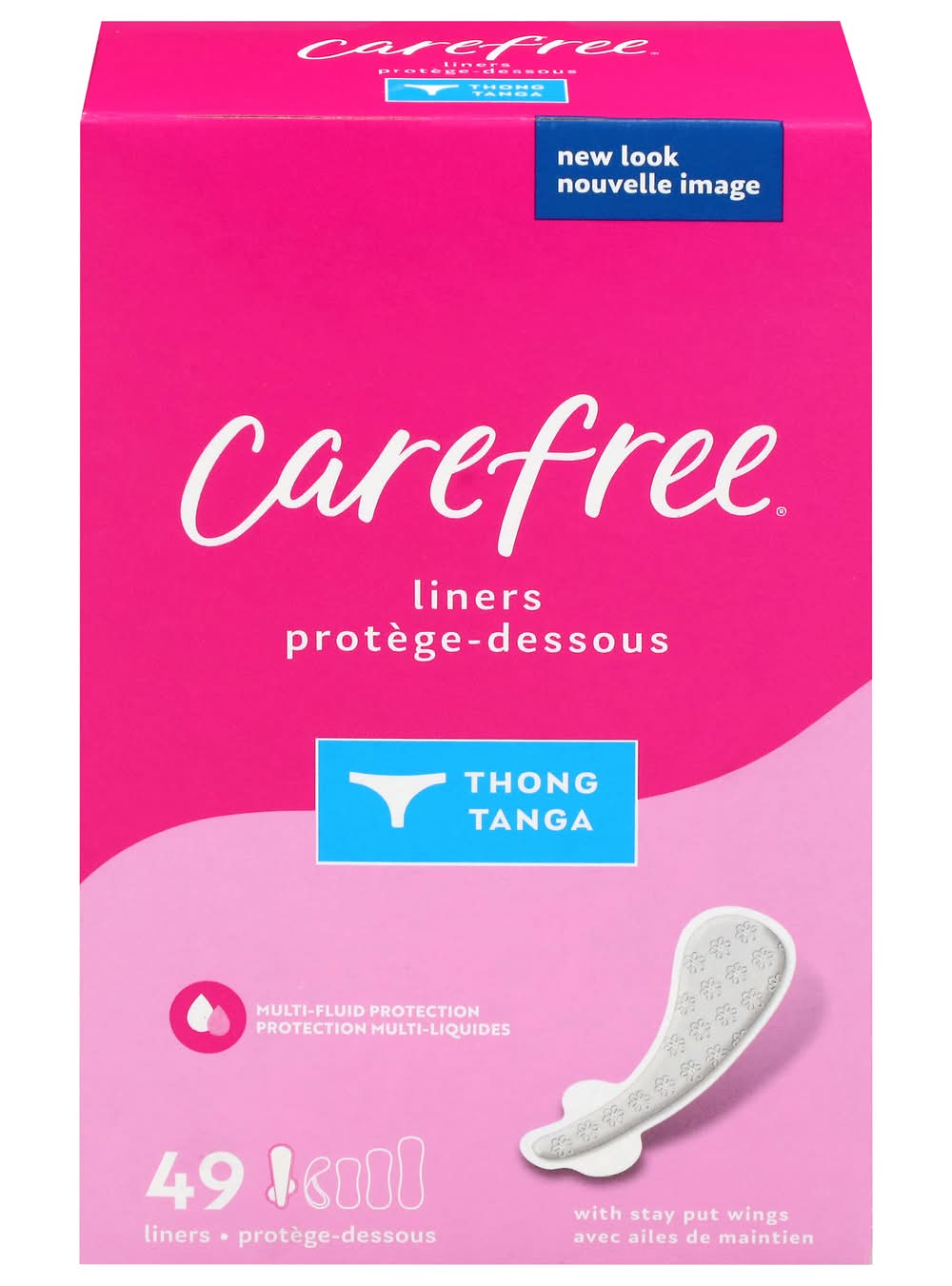 Carefree Thong Tanga Panty Liners (49 ct)