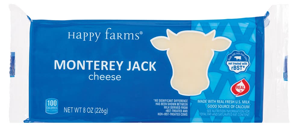Happy Farms Monterey Jack Cheese Block (8 oz)