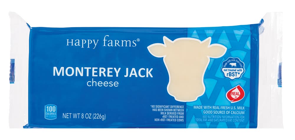 Happy Farms Monterey Jack Cheese Block (8 oz)