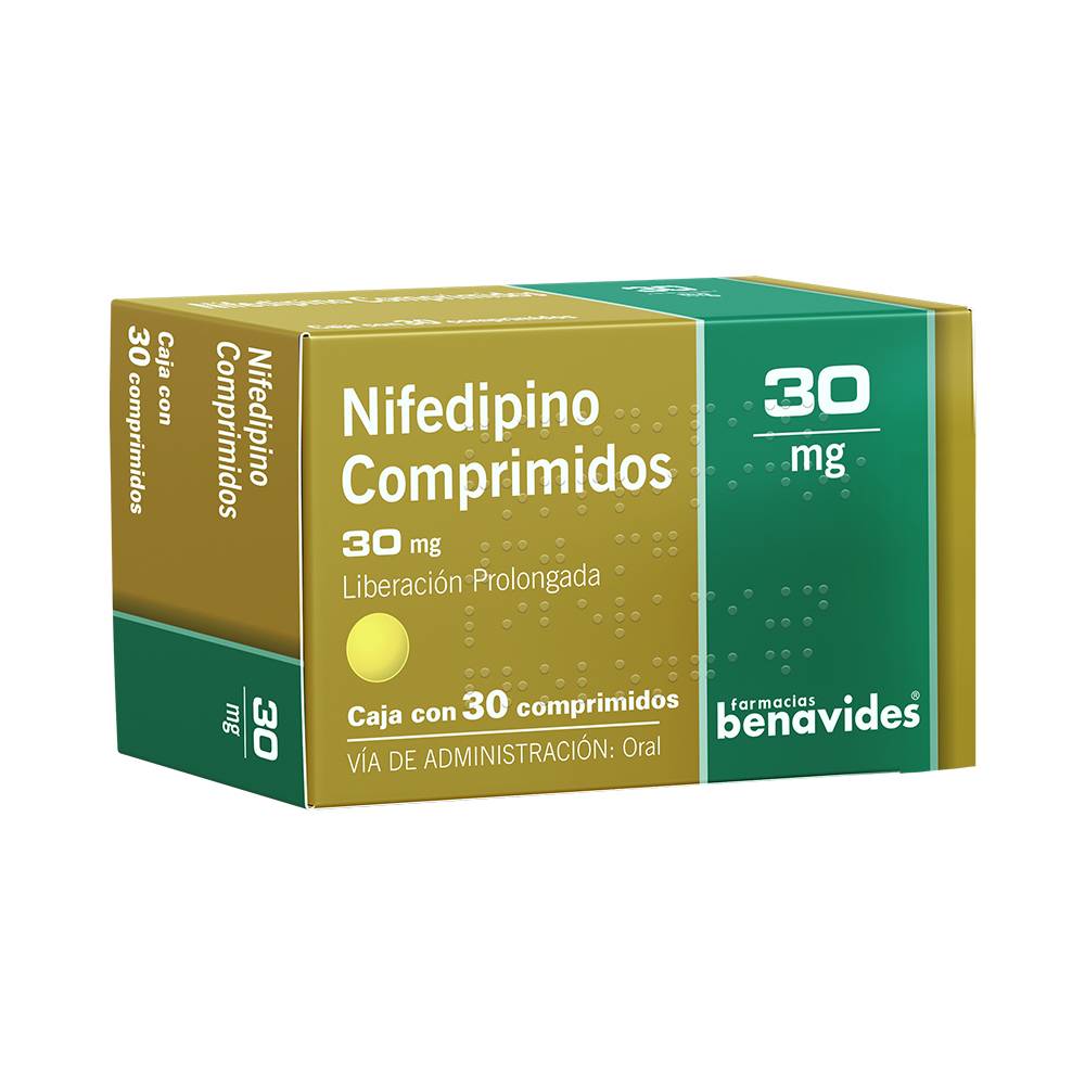 Almus nifedipino comprimidos 30 mg (30 piezas)