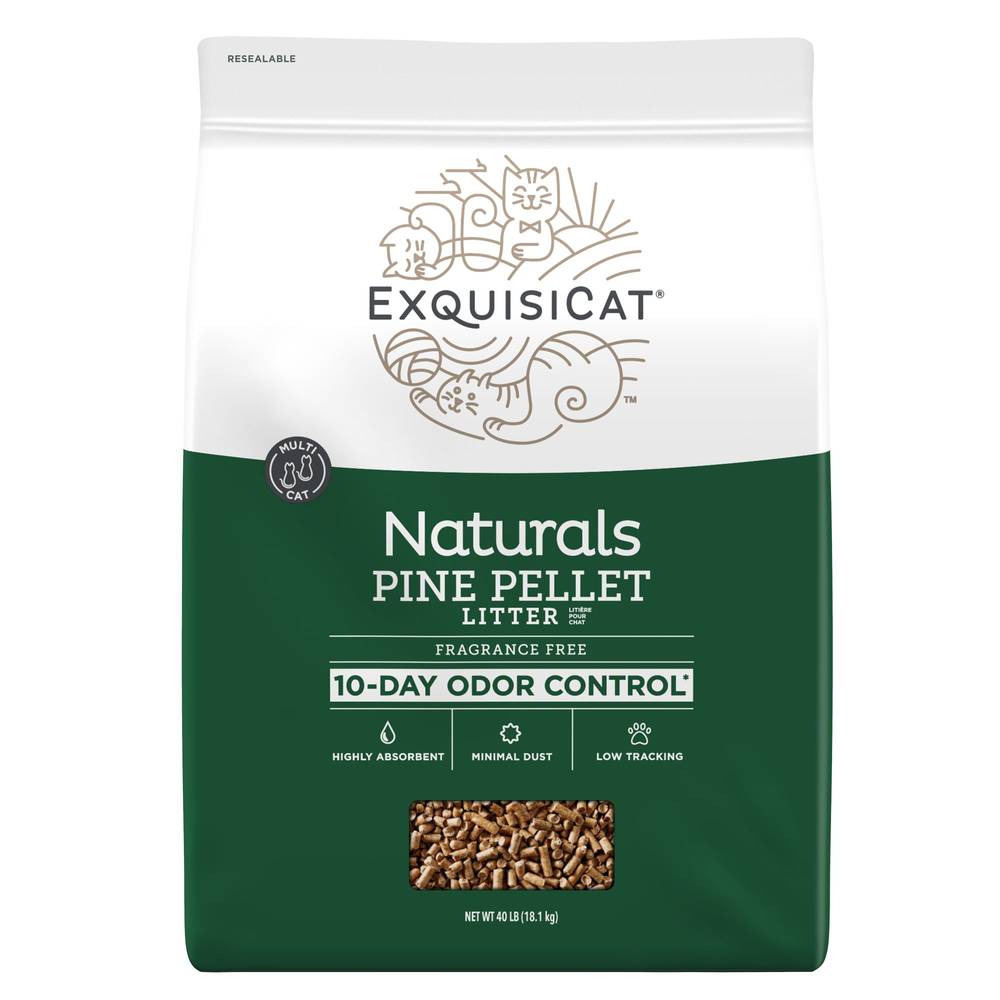 Exquisicat Naturals Multi Cat Pine Pellet Cat Litter
