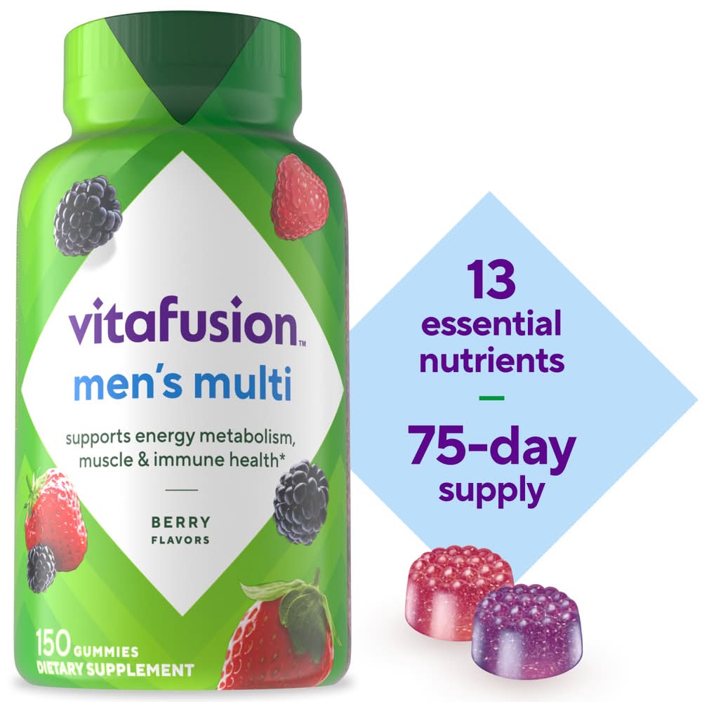 Vitafusion Multivitamins Gummy, Berry, Men (150 ct)