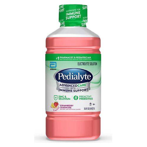 Pedialyte AdvancedCare Electrolyte Solution Strawberry Lemonade - 33.8 fl oz