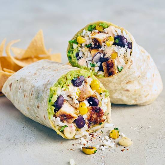 Mexican Street Corn Chicken Burrito