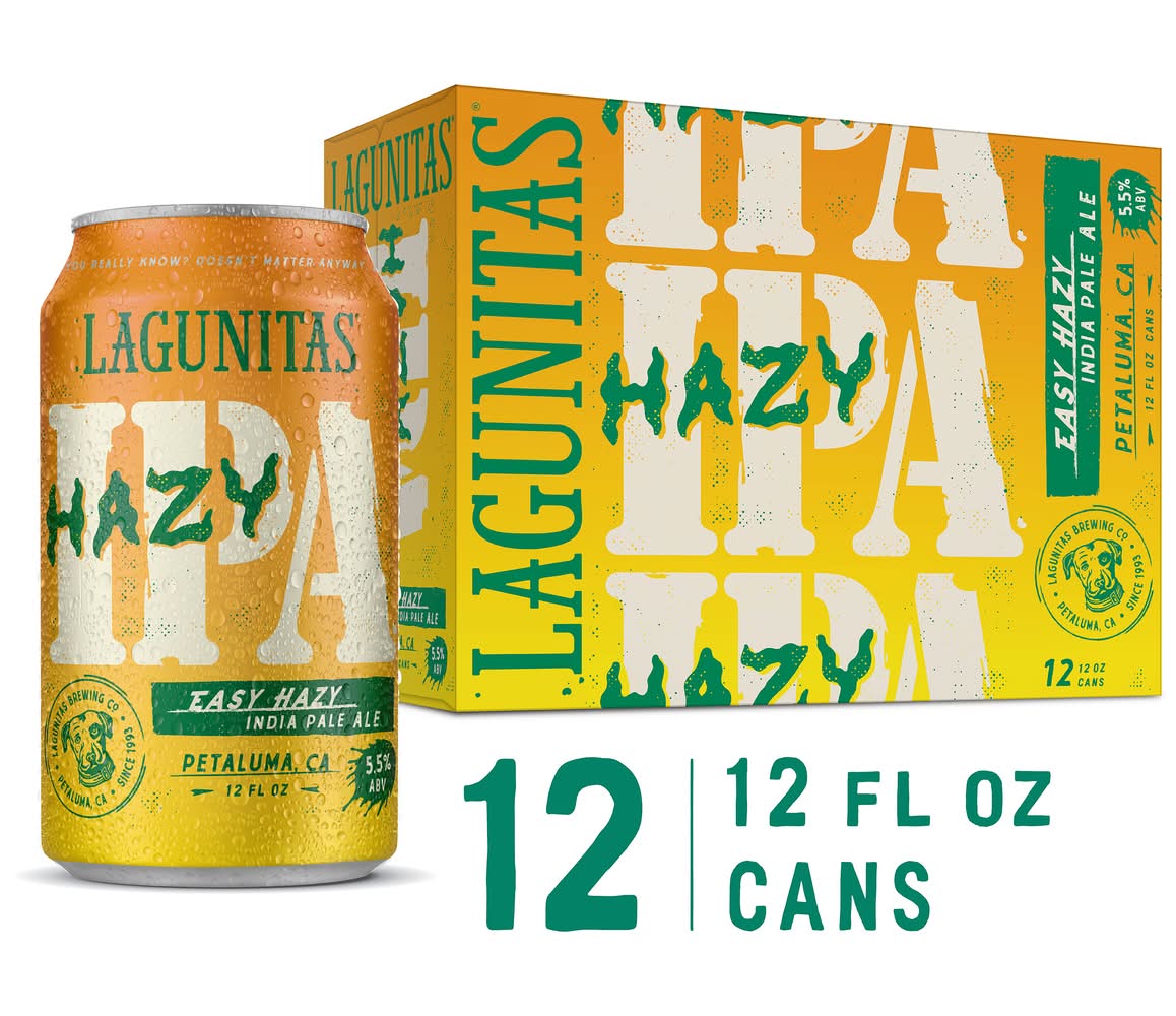 Lagunitas Hazy Ipa Beer (12 x 12 fl oz)