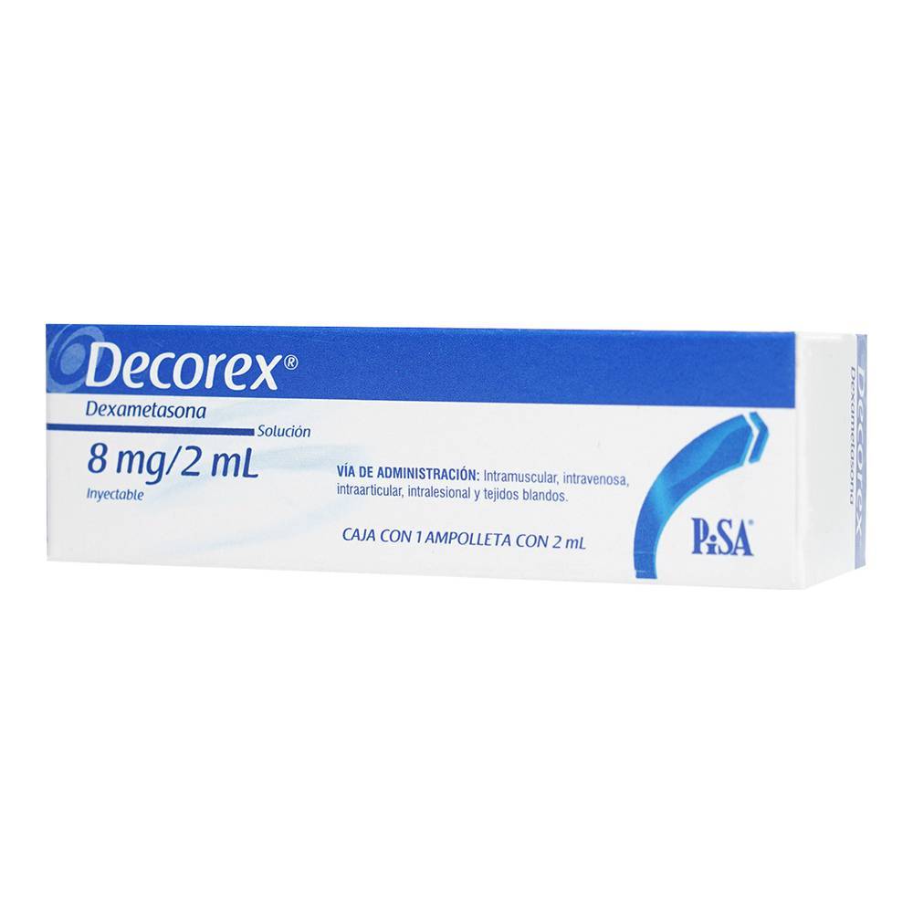 Pisa decorex dexametasona ampolletas 8 mg (2 ml)