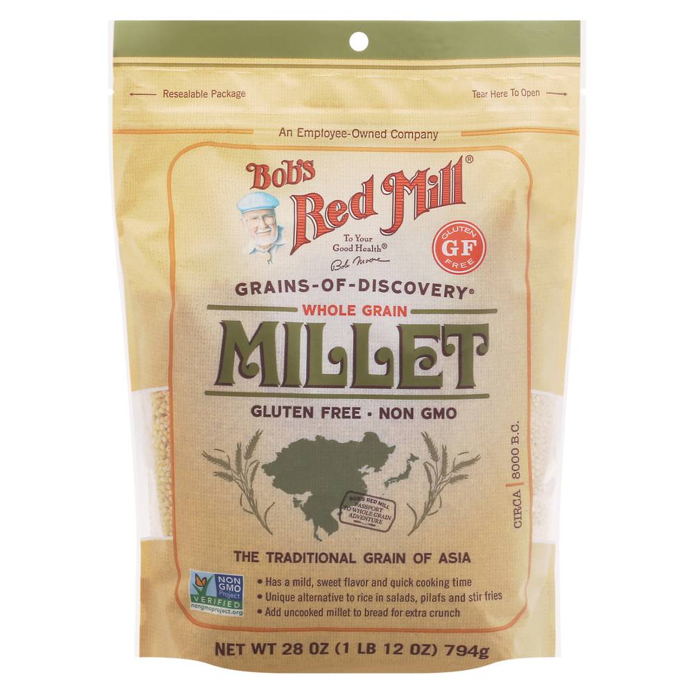 Bob's Red Mill Grains-Of-Discovery Gluten Free Whole Grain Millet (1.75 lbs)