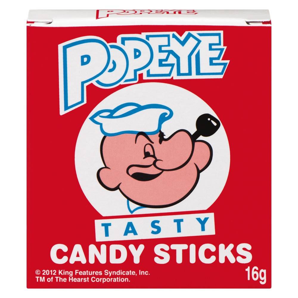 Regal  bonbons popeye (16 g) - 25 count popeye candy sticks (16 g)