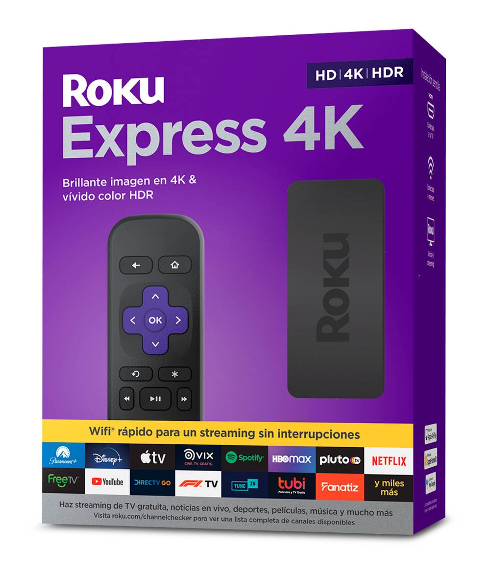 Roku Gin · Dispositivo de streaming express 4k, negro