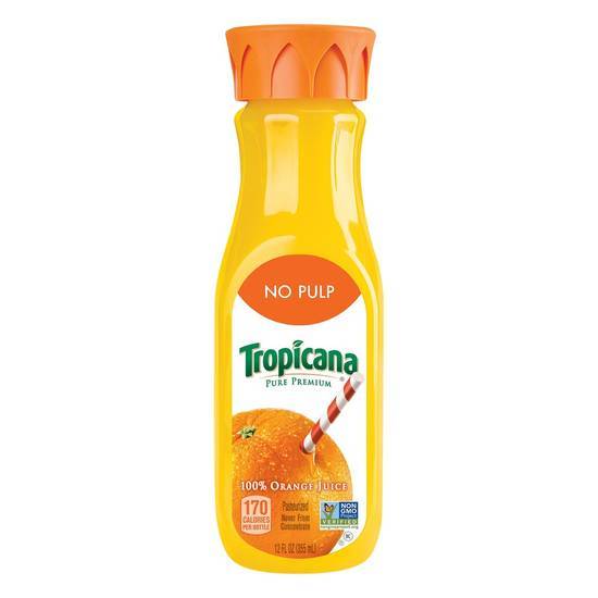 Tropicana Premium Orange Juice No Pulp (12 oz)