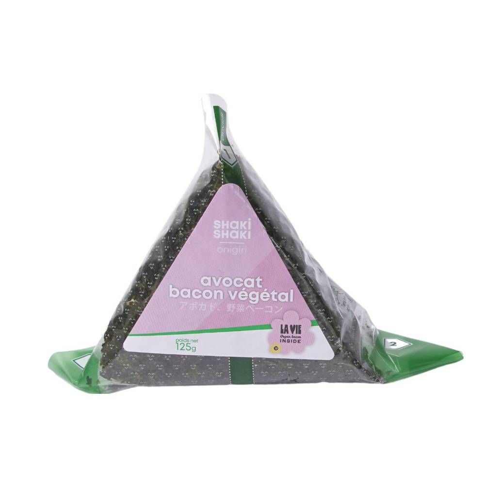 Onigri du moment avocat bacon végétal - la barquette de 125g